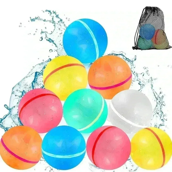 COPY - 12 Pack Reusable Water Balloons with Mesh Bag - Picture 1 of 5